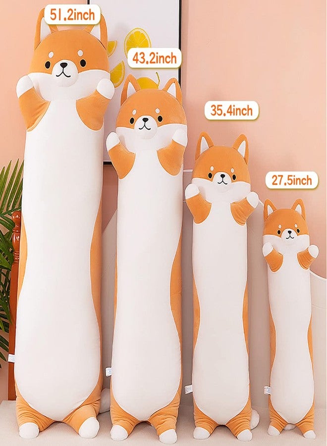 MIAOHAHA Long Plush Shiba Inu Dog Soft Stuffed Animal Akita Corgi Toy Plush Toy Pillow Hugging Pillow for Kids and Girls(Shiba, 110cm/43.3in) - Image 5